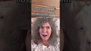 It hurts bro #hospicenurse #nurse #hospice #endoflife #normalizedeath #cpr #fullcode #dnr