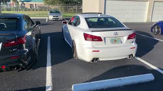 FBO Lexus ISF exhaust battle #lexus #isf #rrracing #fbo #ppeheaders #borlaexhaust #2URGSE