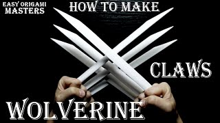 How to make Wolverine claws out of paper. (Easy Origami - Masters)