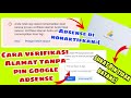 Cara Memverifikasi Alamat Tanpa Pin Google Adsense. pin adsense tidak kunjung datang!!