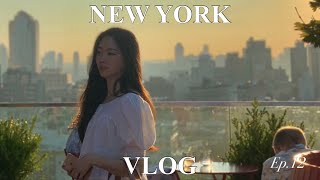 Eng | New York Vlog Ep.12 내추럴 와인을 좋아하세요?🥂✨ | 뉴욕 루프탑 추천 | 전시 | Living alone diaries | 발레리나 브이로그🩰