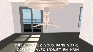 Tutoriel Sunrisevisite3D - Déplacer le mobilier