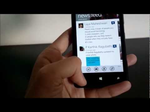 Facebook for Windows Phone 8 on Nokia Lumia 820 Facebook for Windows Phone 8 on Nokia Lumia 820