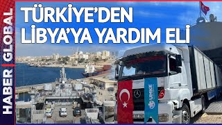 Türkiye'den Libya'ya Yardım Eli! TCG Sancaktar ve TCG Bayraktar Gemileri Afet Bölgesine Ulaştı