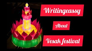 Writingeassy about vesak festival