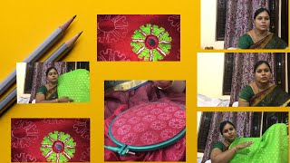 Pattern flower design work tutorial step by step process