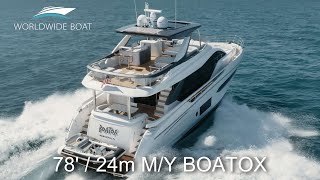 TOUR the Motor Yacht 78’/24m Azimut BOATOX . Charter at $65,000 A Week!