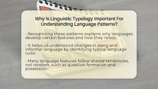 Why Is Linguistic Typology Important For Understanding Language Patterns? - SlangXplained