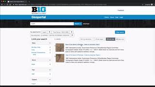 BTAA Geoportal Search Strategies - finding a scanned map