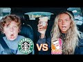 STARBUCKS VS. DUNKIN FALL MENU ITEMS *honest review*