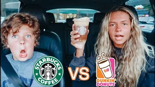STARBUCKS VS. DUNKIN FALL MENU ITEMS *honest review*