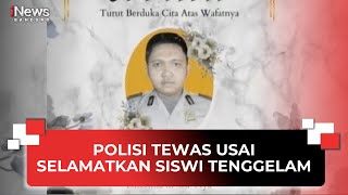 POLISI TEWAS USAI SELAMATKAN SISWI TENGGELAM