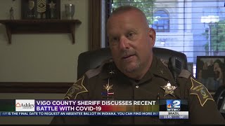 Vigo County Sheriff John Plasse returns to his office following COVID-19 battle