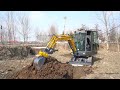 2.5 ton excavator - efficient excavation demonstration