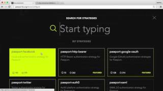 Server Side JavaScript - Passportjs 2 : configure