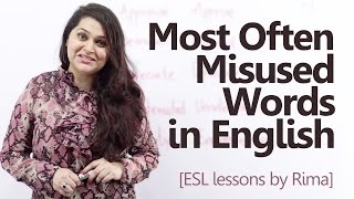 14 most often misused words in English - Free English lessons