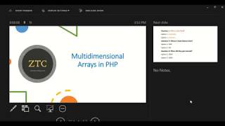 Multidimensional array in PHP (part 1)