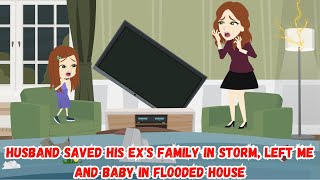 Husband Saved His Ex's Family In Storm, Left Me And Baby In Flooded House