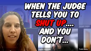 Obnoxious Mom Won't Shut Up, Judge calls her Most Disrespectful She has ever seen!! Crazy Karen Mom