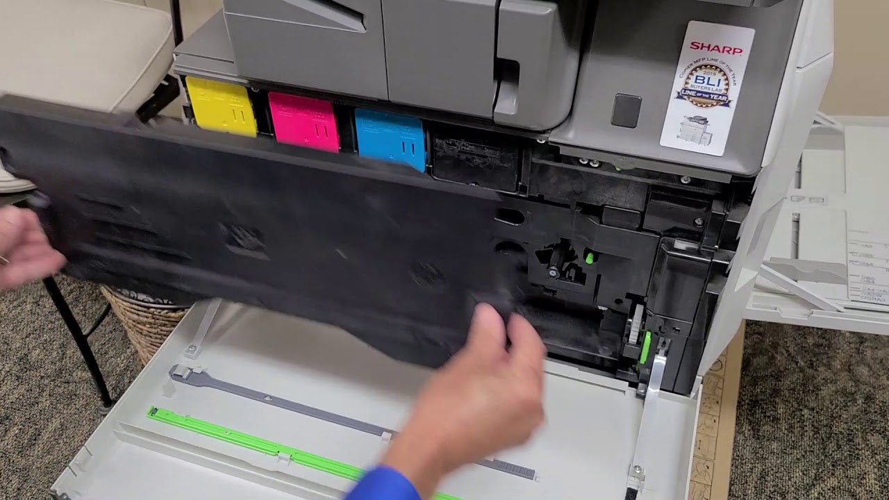 Waste Toner Replacement Sharp Youtube