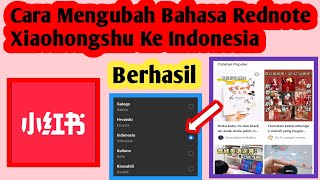 Cara Mengubah Bahasa Rednote xiaohongshu Ke Bahasa Indonesia | Cara Ganti Bahasa Rednote