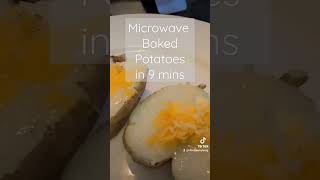 #bakedpotatoes #มันฝรั่งอบในไมโครเวฟ#foodie #potato #microwavebakedpotatoes#มันฝรั่ง