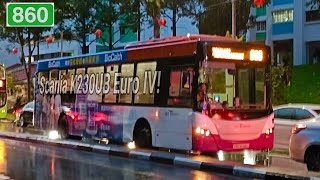 [SBST] Euro IV Scania K230UB on Service 860 around Yishun - SBS8146L (RARE!)