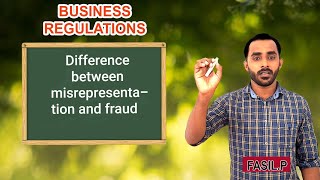 Difference between misrepresentation and fraud