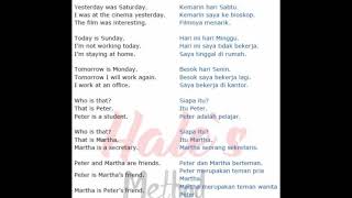 10. Yesterday - Today - Tomorrow (Kemarin – hari ini – besok)