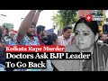 Go Back!' Slogans Welcome BJP Leader Agnimitra Paul At Kolkata Protest Site