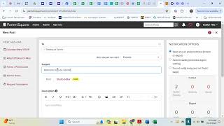 Creating a Post in ParentSquare