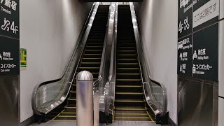 バスタ新宿エスカレーター2F-3F往復　Shinjuku Expressway Bus Terminal Escalator