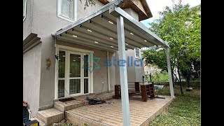 PERGOLA TENTE BEYTEPE ÖZEL KONUT BAHÇESİ OTOMATİK TENTE