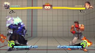 Oni Super Street Fighter 4 AE 2013 Beta Zanku Hadosho [DOWNLOADABLE MOVESET!]