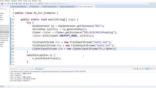 Writing Encrypted Data to a File Java
