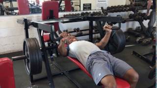 360 lb 1RM flat Chest Press machine