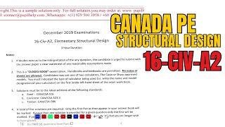 AE-December-2019 | 16-Civ-A2 | CANADA PE EXAM-BASIC STUDIES