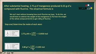 WCLN - Q08_V08_EMPIRICAL FORMULA