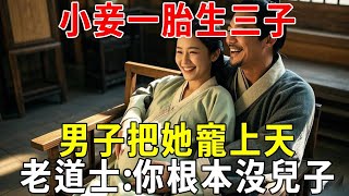 小妾一胎生三子，男子把她寵上天，老道士:你根本沒兒子#蝴蝶飛飛 #民間故事 #奇聞趣事 #古代小說#懸疑