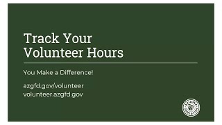 AZGFD Volunteers Track Your Volunteer Hours