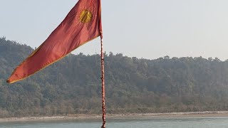 🙏 INDलाईव गंगा आरती त्रिवेणी घाट ऋषिकेश🔥Live Ganga Aarti Triveni Ghat Rishikesh🔥🙏01-Feb-2023🔥🙏 IND