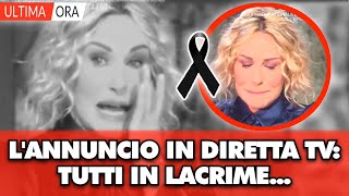 Antonella Clerici in lacrime, la morte che l'ha sconvolta: le strazianti parole in diretta TV