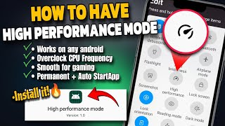 🚀How To Get High Performance Mode on ANY Android (Overclock CPU | Smooth for gaming)