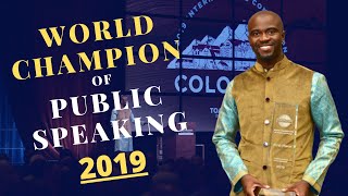 World Champion of Public Speaking 2019 | Aaron Beverly Toastmasters