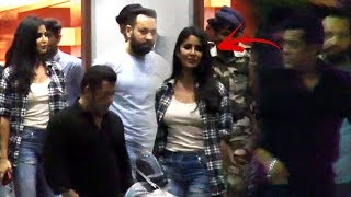 Salman Khan & Katrina Kaif Spotted At Mumbai Airport