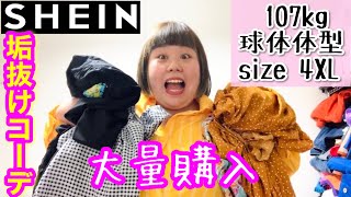 【SHEIN】デブの爆買い！垢抜けコーデでカワイイぽっちゃり完成❤️【プラスサイズ】