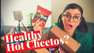 Healthy Hot Cheetos?! Trying Peatos Chips for the first time! Review