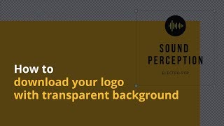 How to download your logo with transparent background (Canva Pro)