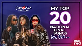 Eurovision 2025: National Finals | My TOP 20 Songs (so far) | January