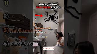 Ranking The Best Giant Spider Prank🕷️🤣#funny #prank #ranking#spider